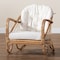 Baxton Studio Aliane Modern Bohemian Natural Brown Antique Rattan Armchair 219-12700-ZORO - alternate 4